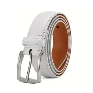 1PC Men's Belts Genuine Leather Large Pin Buckle Belts , Ideal choice for Gifts