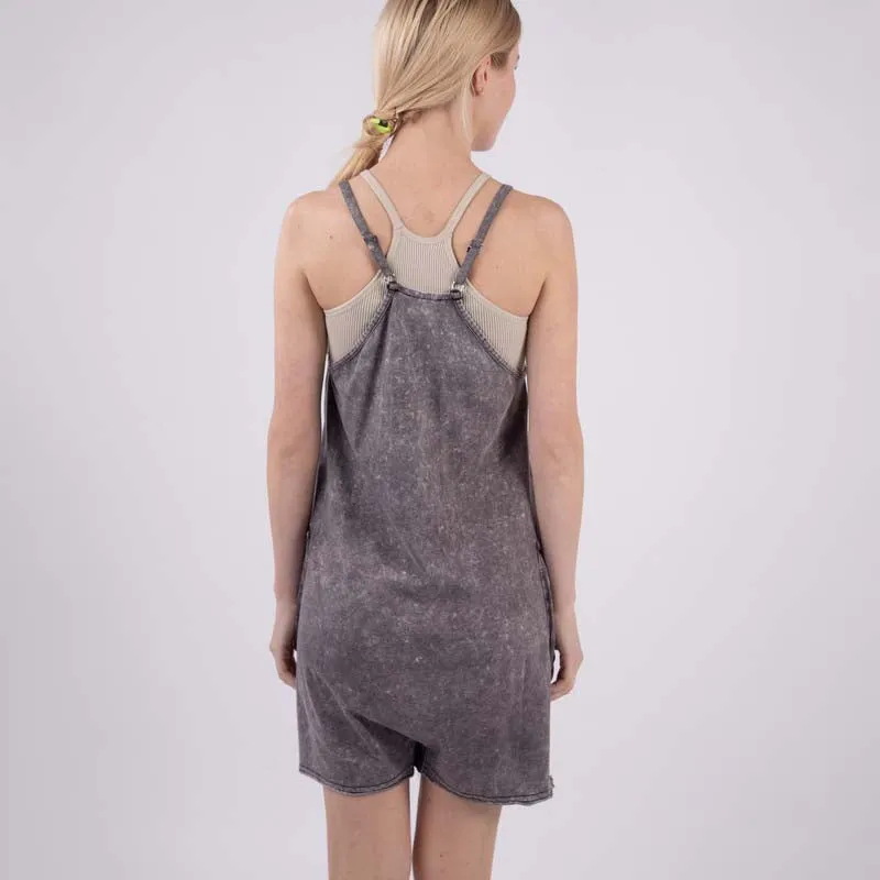 2 Pocket Garment Wash Romper