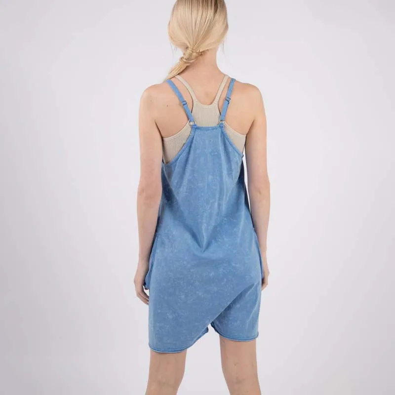 2 Pocket Garment Wash Romper