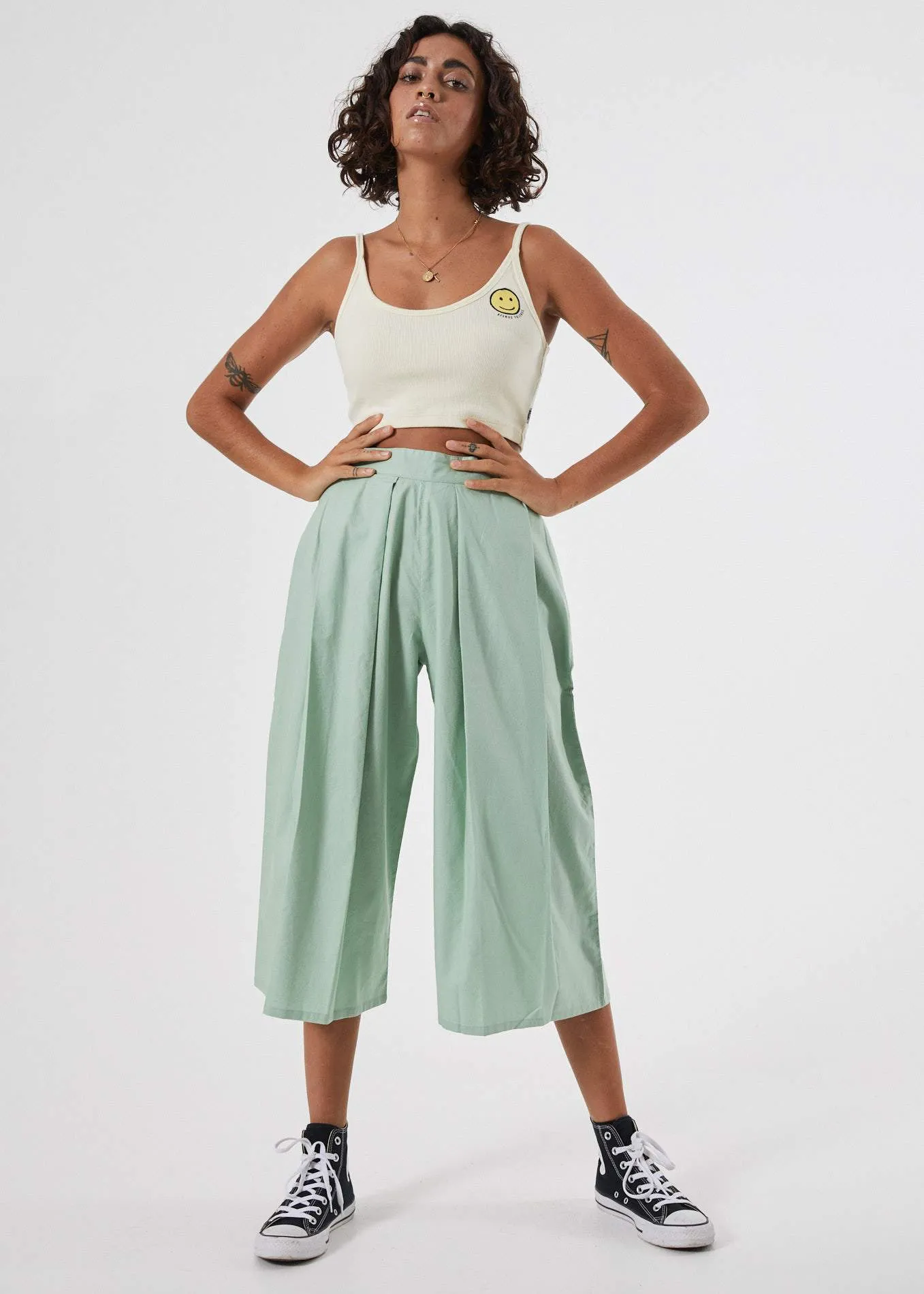 Afends Womens Fi - Wide Leg Cropped Pant