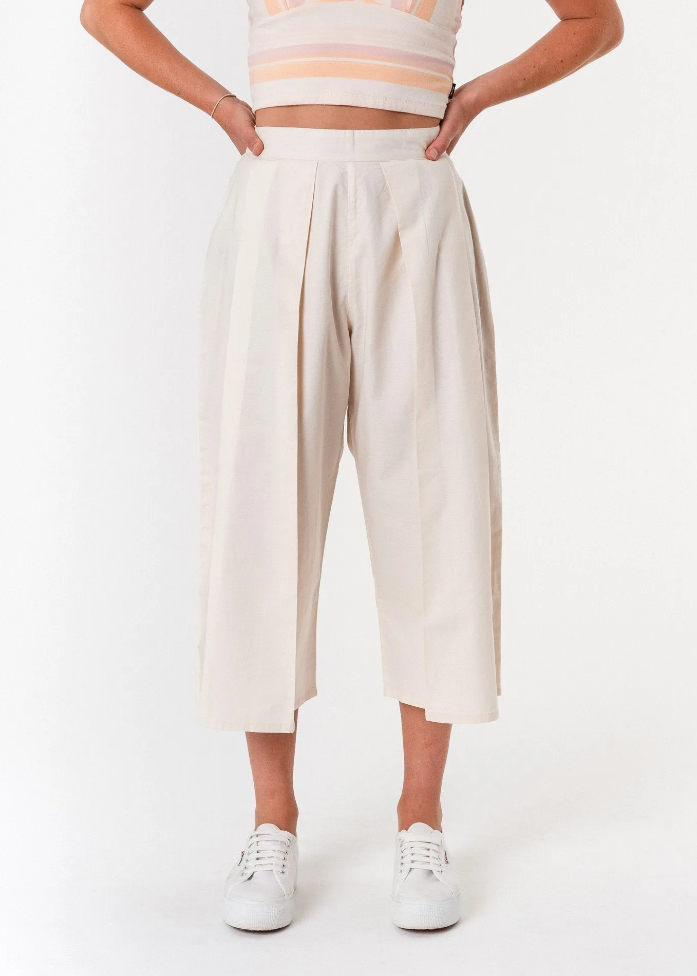 Afends Womens Fi - Wide Leg Cropped Pant