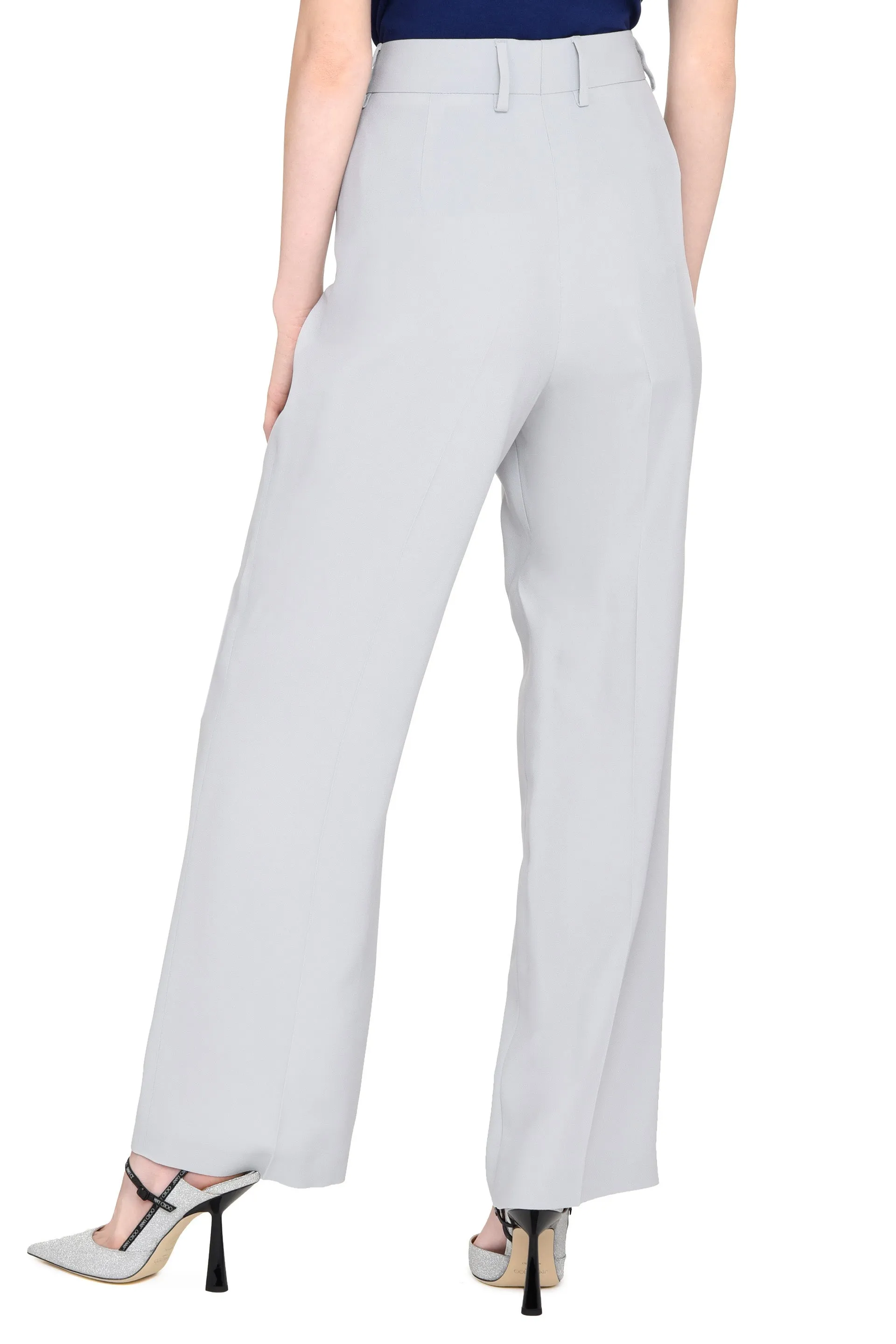 Alberta Ferretti High Waist Tailored Pants