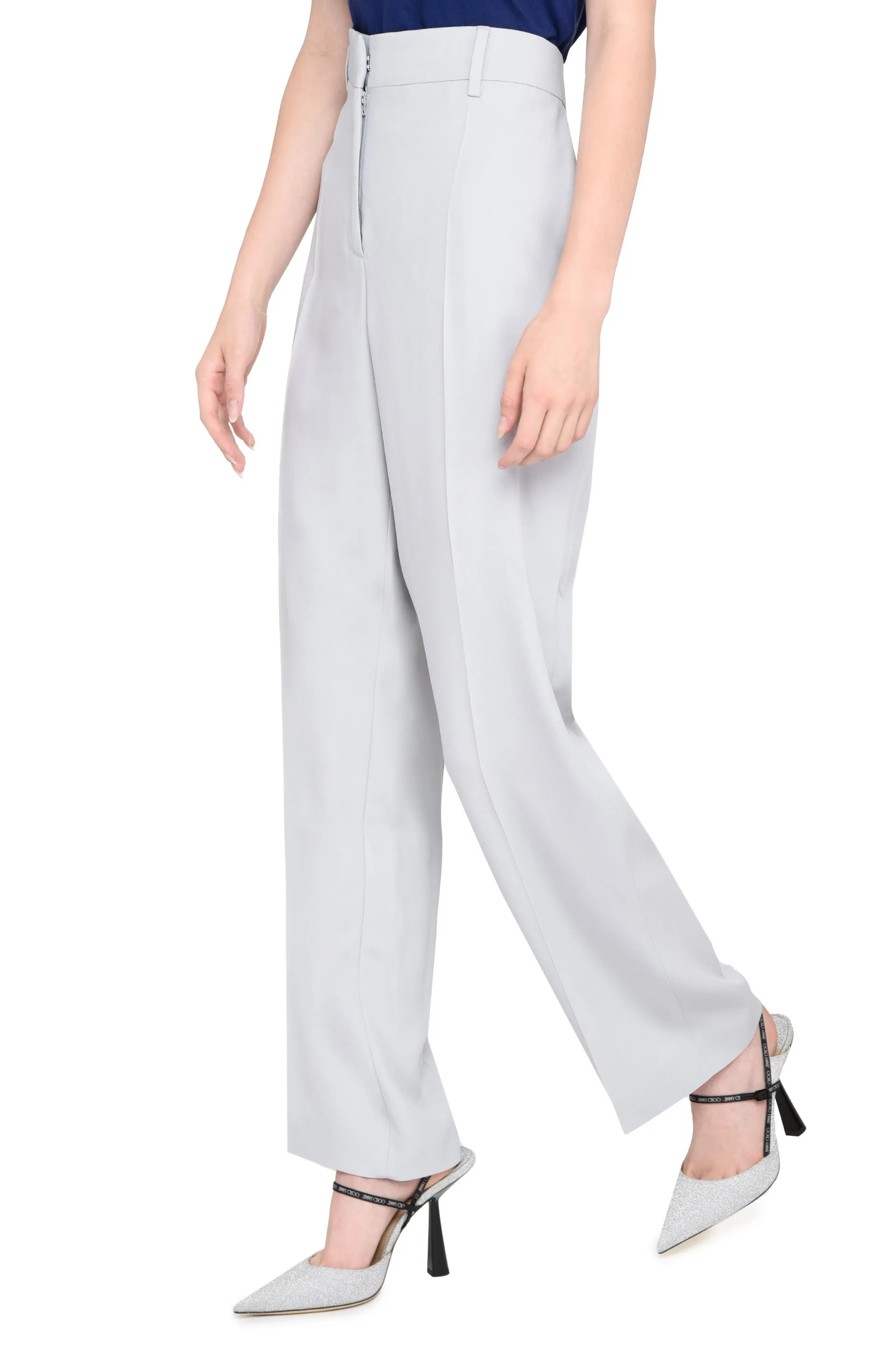 Alberta Ferretti High Waist Tailored Pants