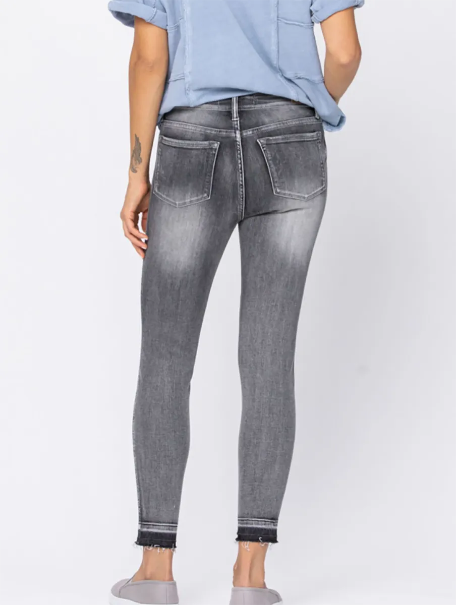 Alexis High-Rise Released Hem Skinny By Judy Blue