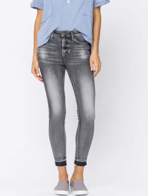 Alexis High-Rise Released Hem Skinny By Judy Blue