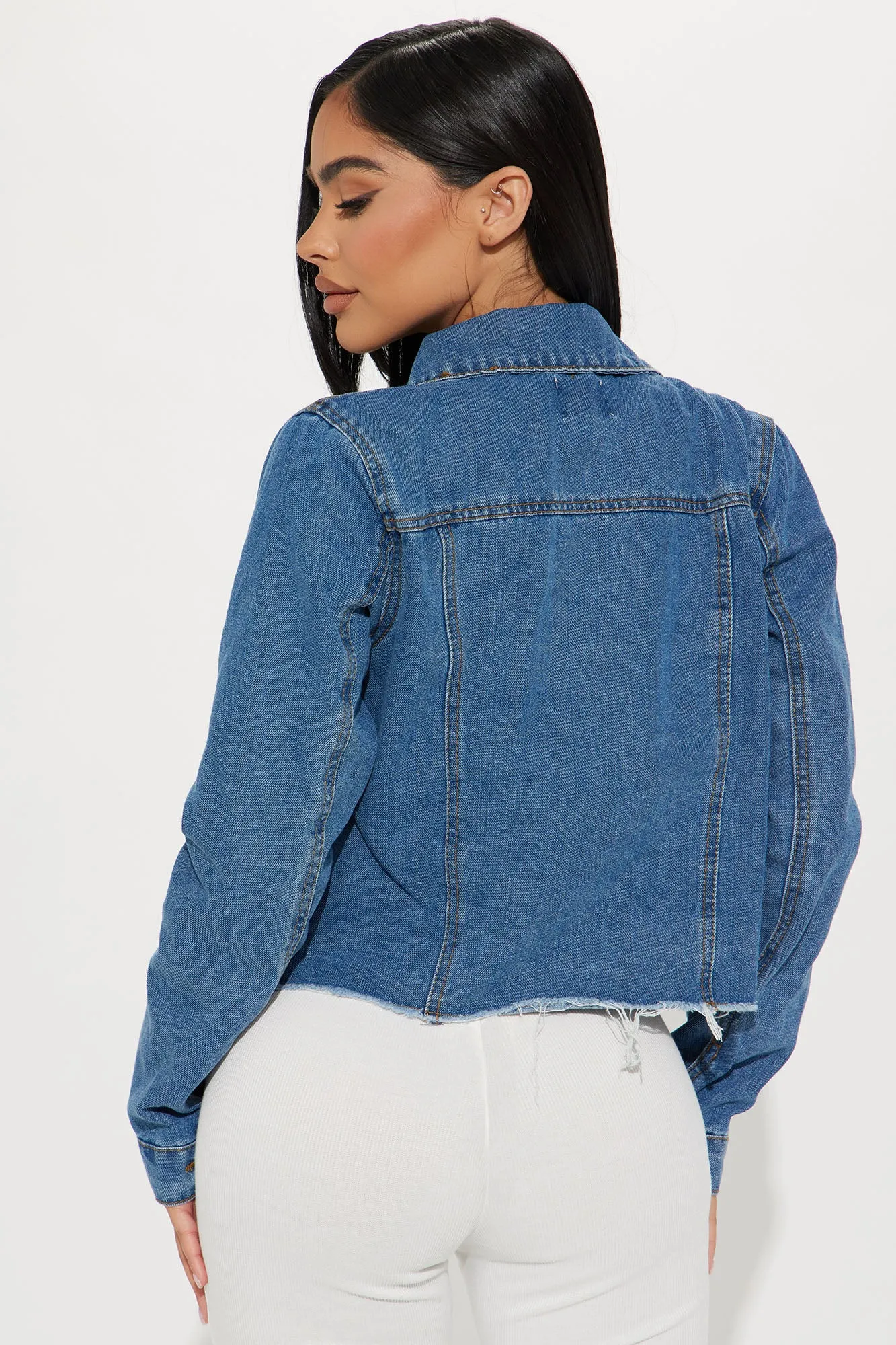 Always On Time Denim Jacket - Medium Wash