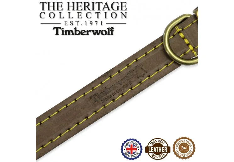 Ancol - Timberwolf Leather Collar - Sable - Size 5