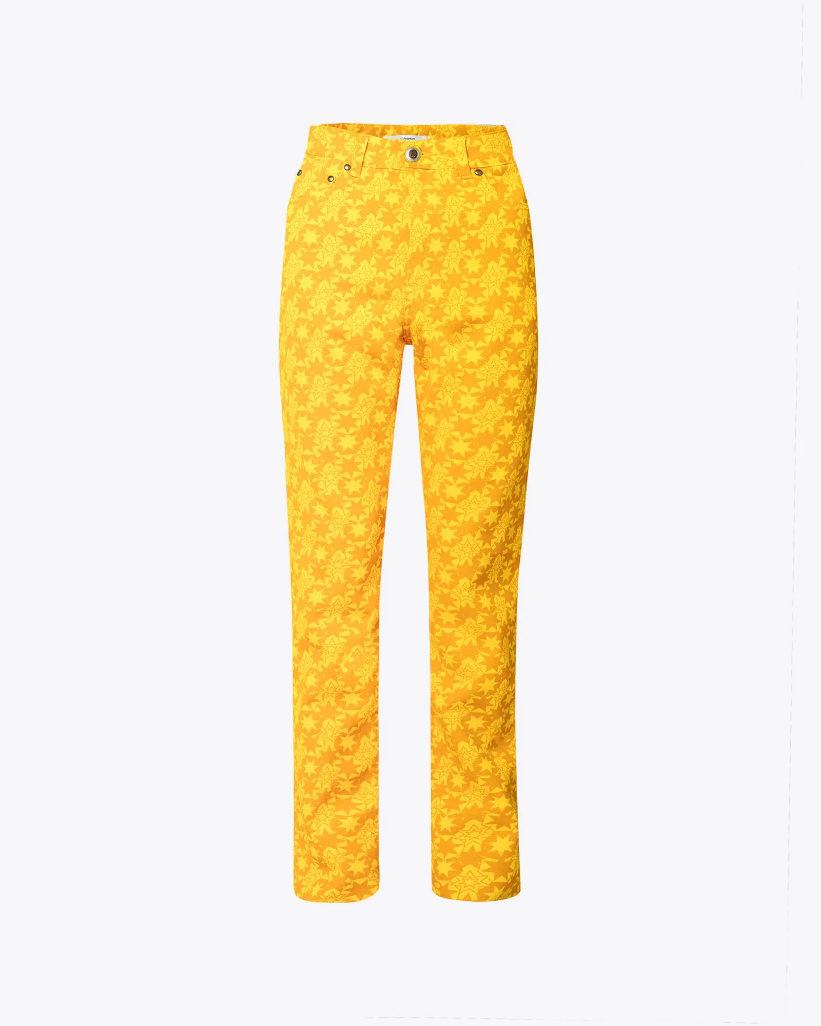 ARCHIVE YELLOW DENIM SLIM PANTS