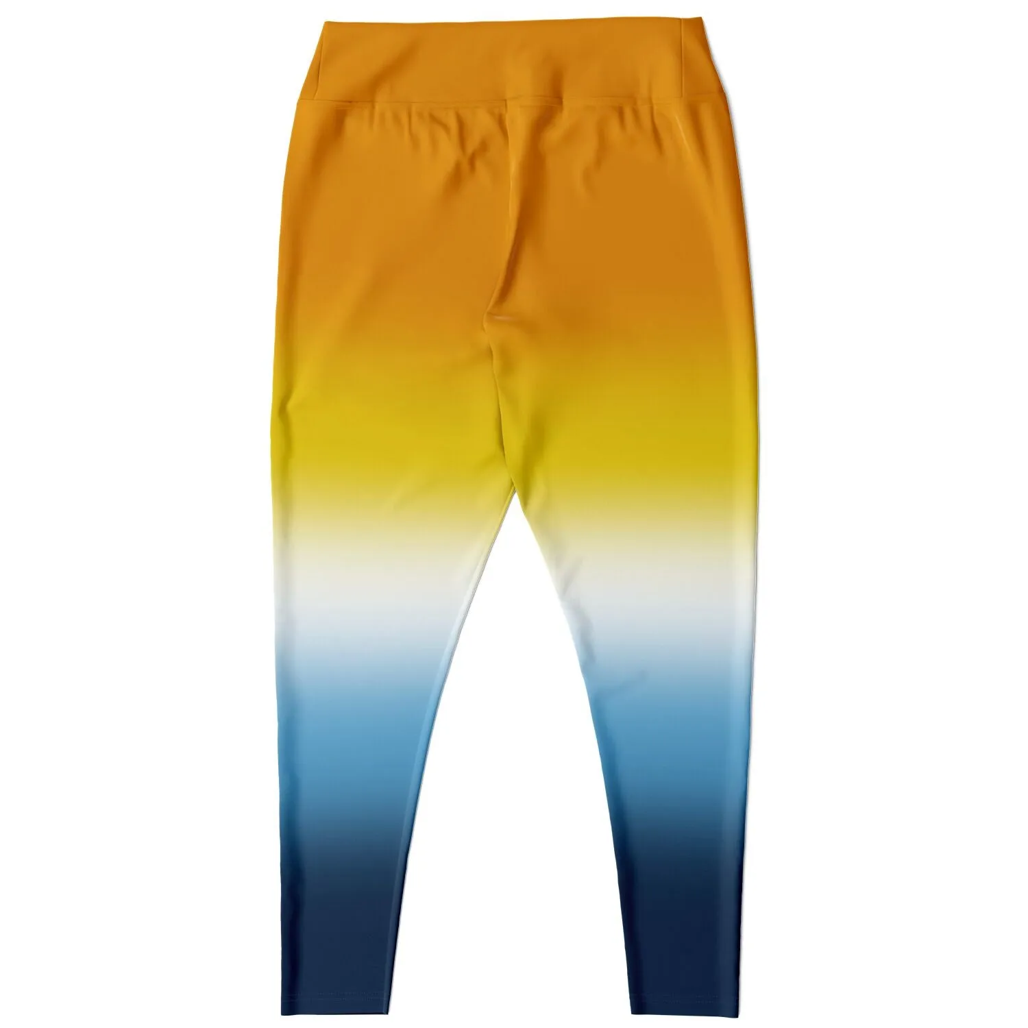 Aroace Pride Ombre High-Waist Plus Leggings