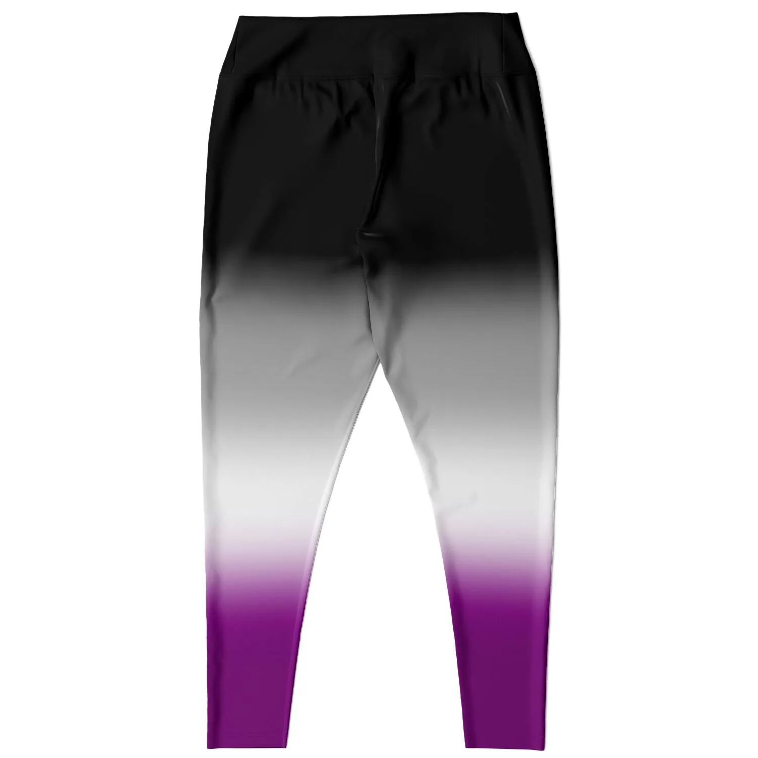 Asexual Pride Ombre High-Waist Plus Leggings