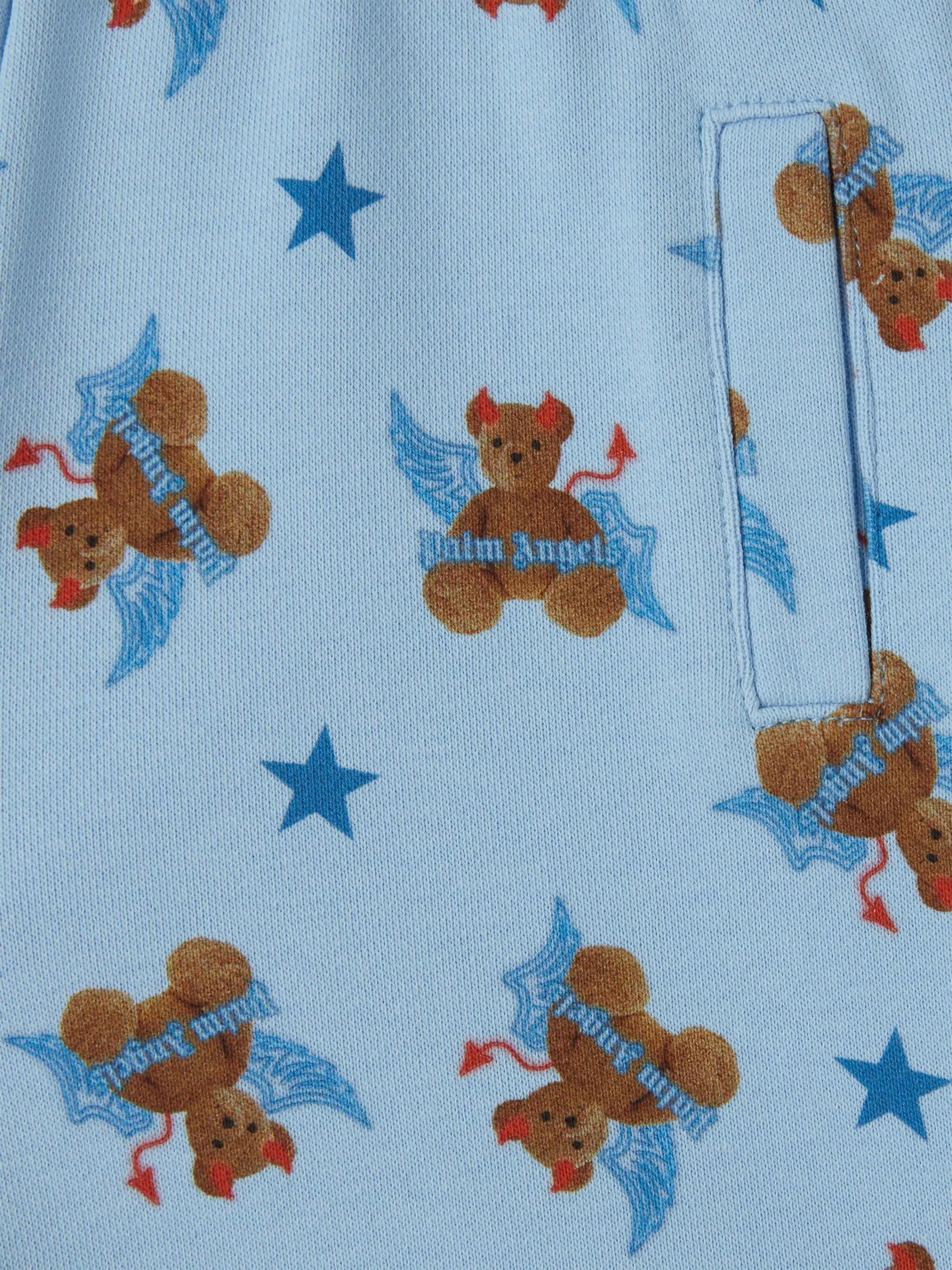 Baby Boys AOP Bear Devil Joggers in Blue