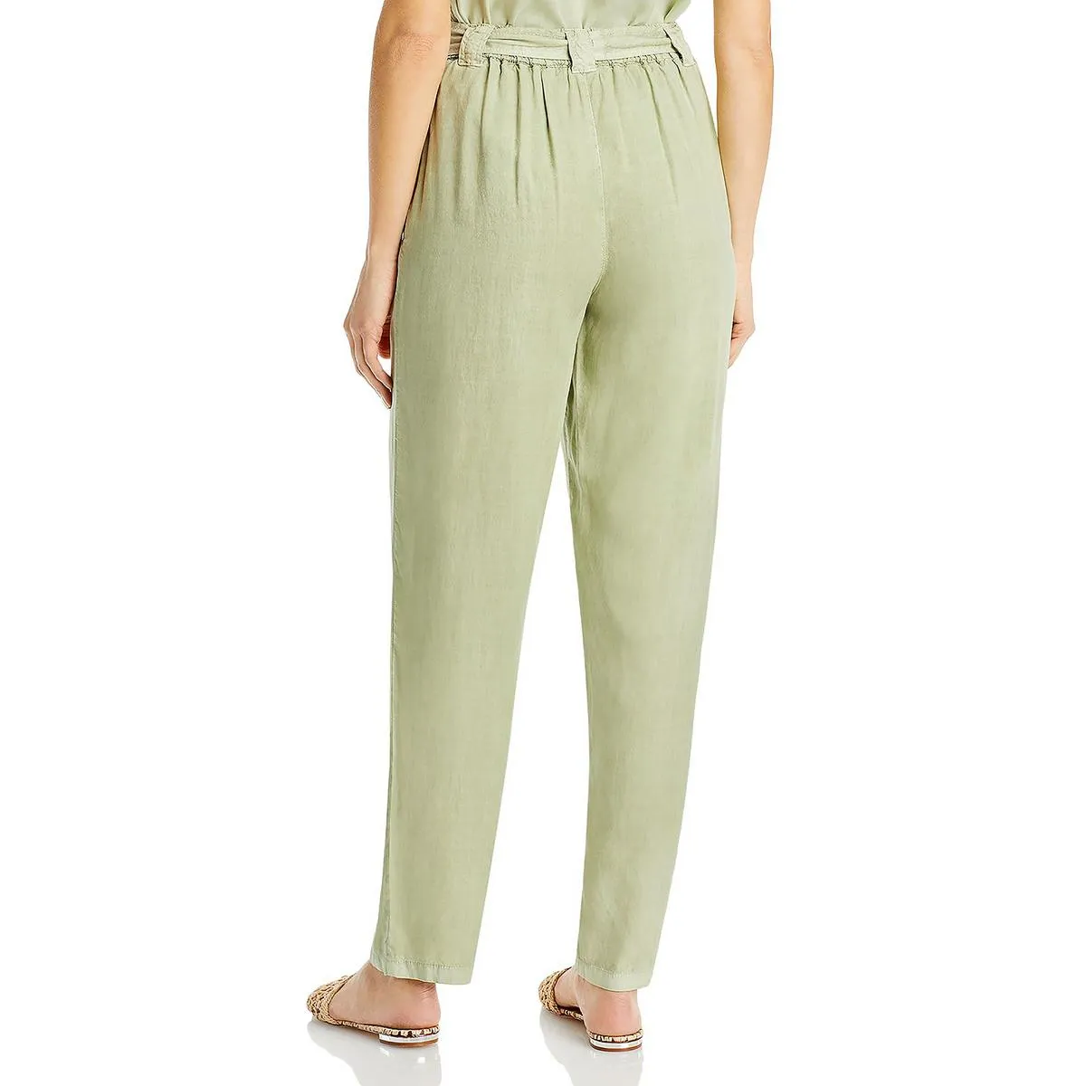 Bella Dahl Womens Tencel Ankle High-Waist Pants