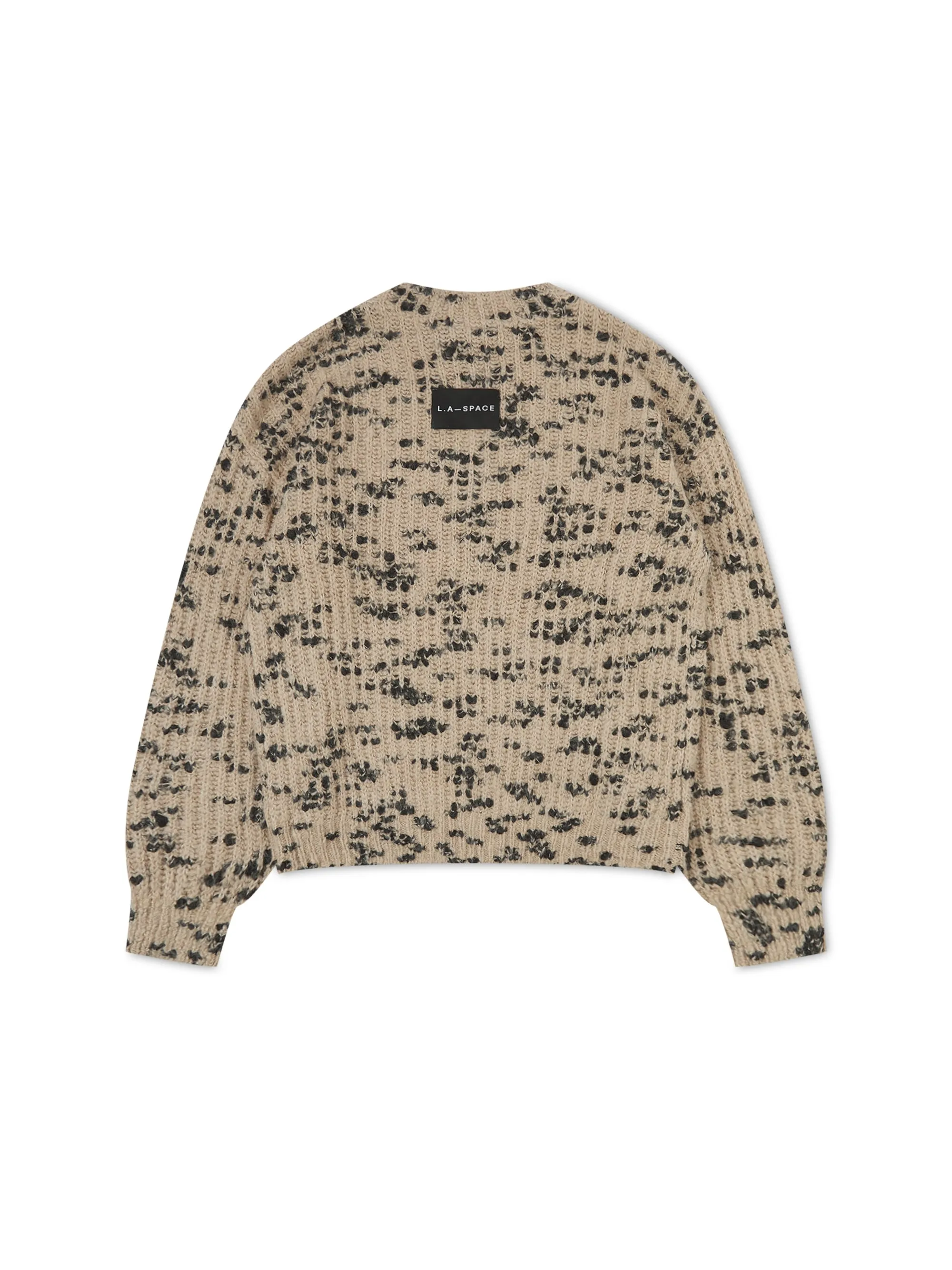 'BISOUS’ BALLOON SLEEVE WOOL BLEND JUMPER CAMEL