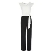 Black and Ivory Two Tone Jumpsuit