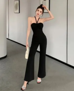 Black Halter Jumpsuit