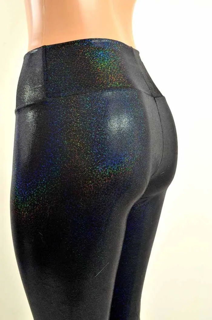 Black Holographic High Waist Leggings