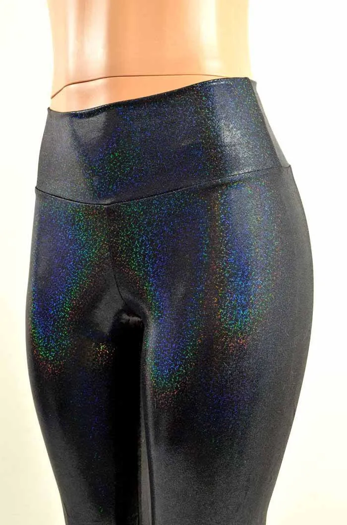 Black Holographic High Waist Leggings