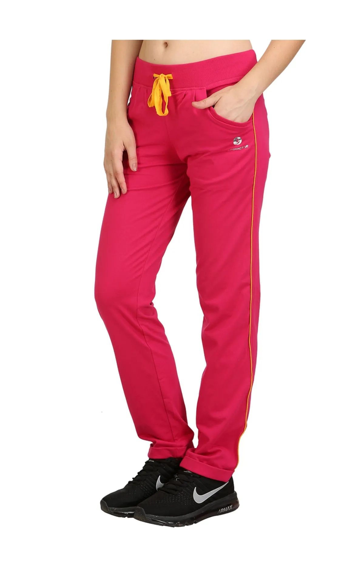 Bodyactive Women Fuchsia Trackpant-LL1-FUS