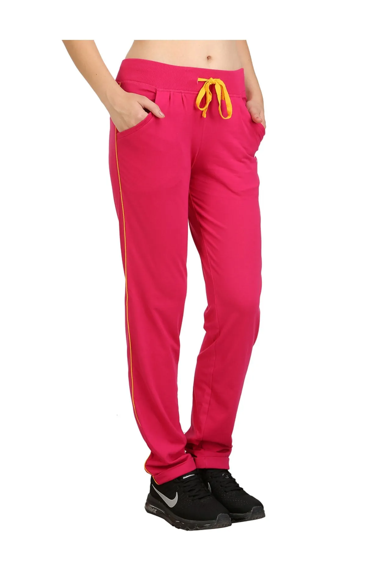 Bodyactive Women Fuchsia Trackpant-LL1-FUS