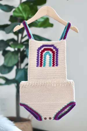 Boho Rainbow Romper (Crochet)