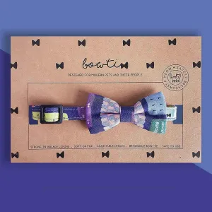 Bowtix Handmade Cat Collar With Removable Bowtie - Pelto Night