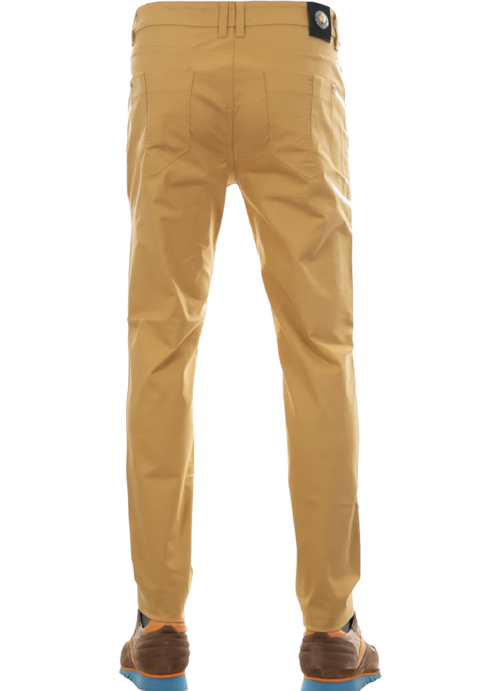 Brown Buckle Tech Cotton Pants