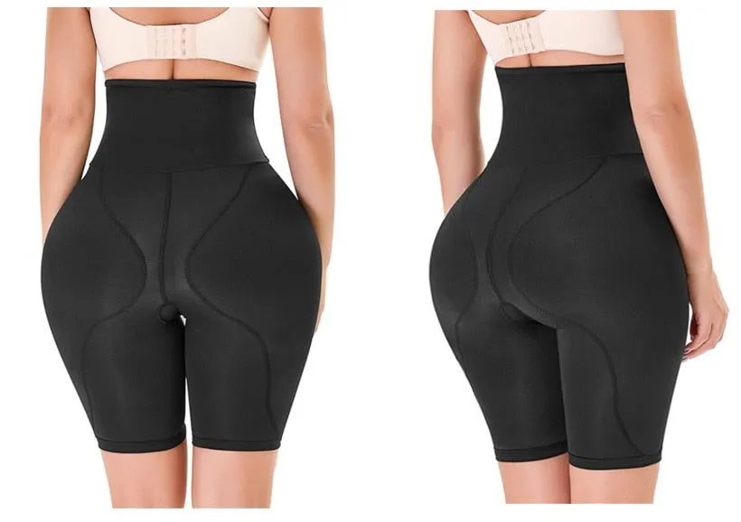 Buttocks and hips enhancer set with pants and pads