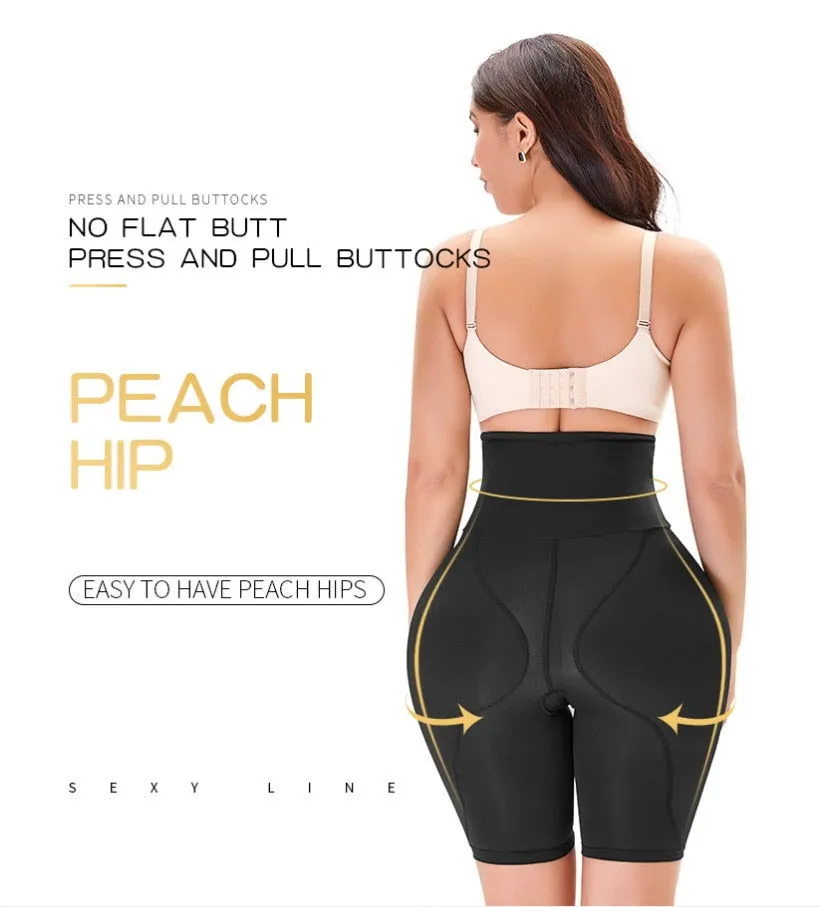 Buttocks and hips enhancer set with pants and pads