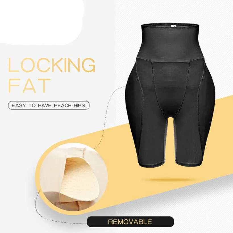 Buttocks and hips enhancer set with pants and pads