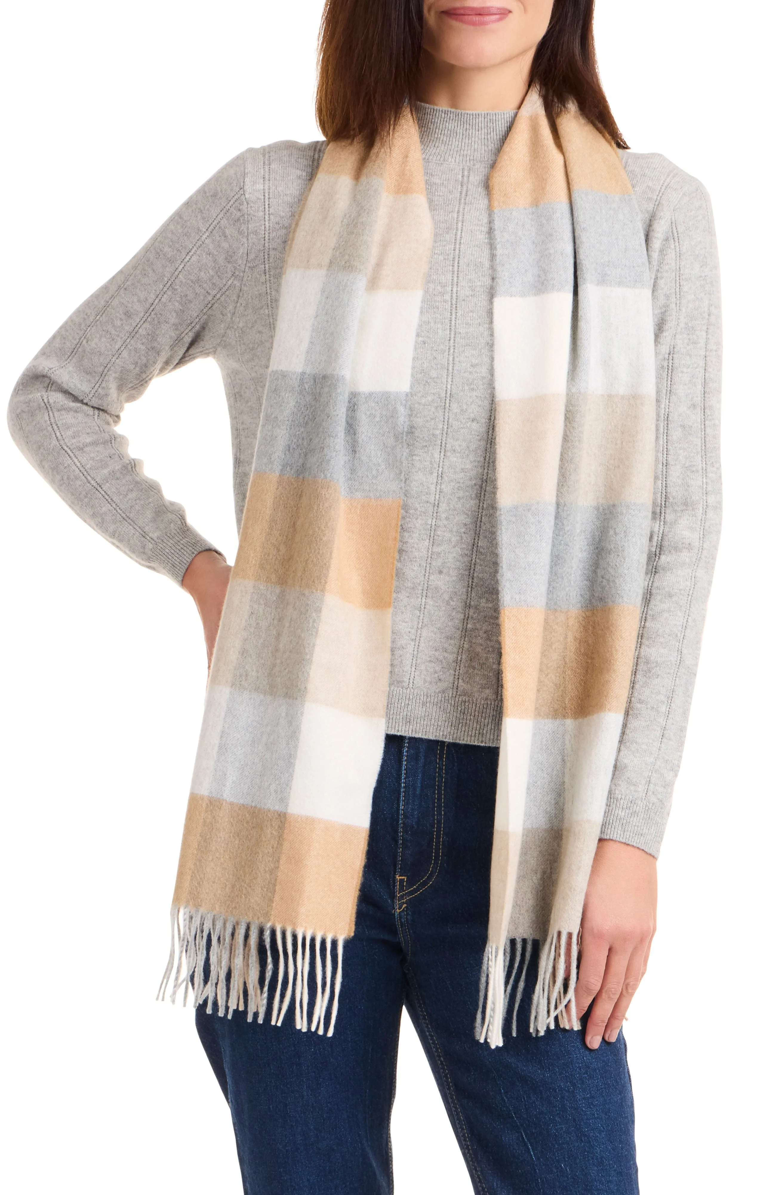 CASHMERE BUFFALO CHECK SCARF