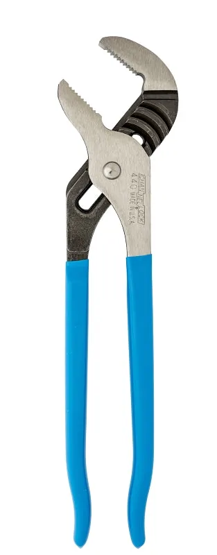 CHANNELLOCK 440 Tongue and Groove Plier, 12 in OAL, 2-1/4 in Jaw Opening, Blue Handle, Cushion-Grip Handle :CD: QUANTITY: 1