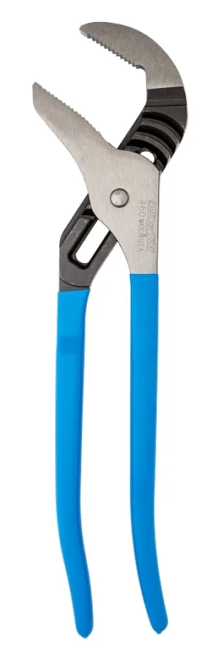 CHANNELLOCK 460 Tongue and Groove Plier, 16-1/2 in OAL, 4-1/4 in Jaw Opening, Blue Handle, Cushion-Grip Handle :CD: QUANTITY: 1