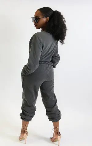 Charcoal Cuffed Joggers