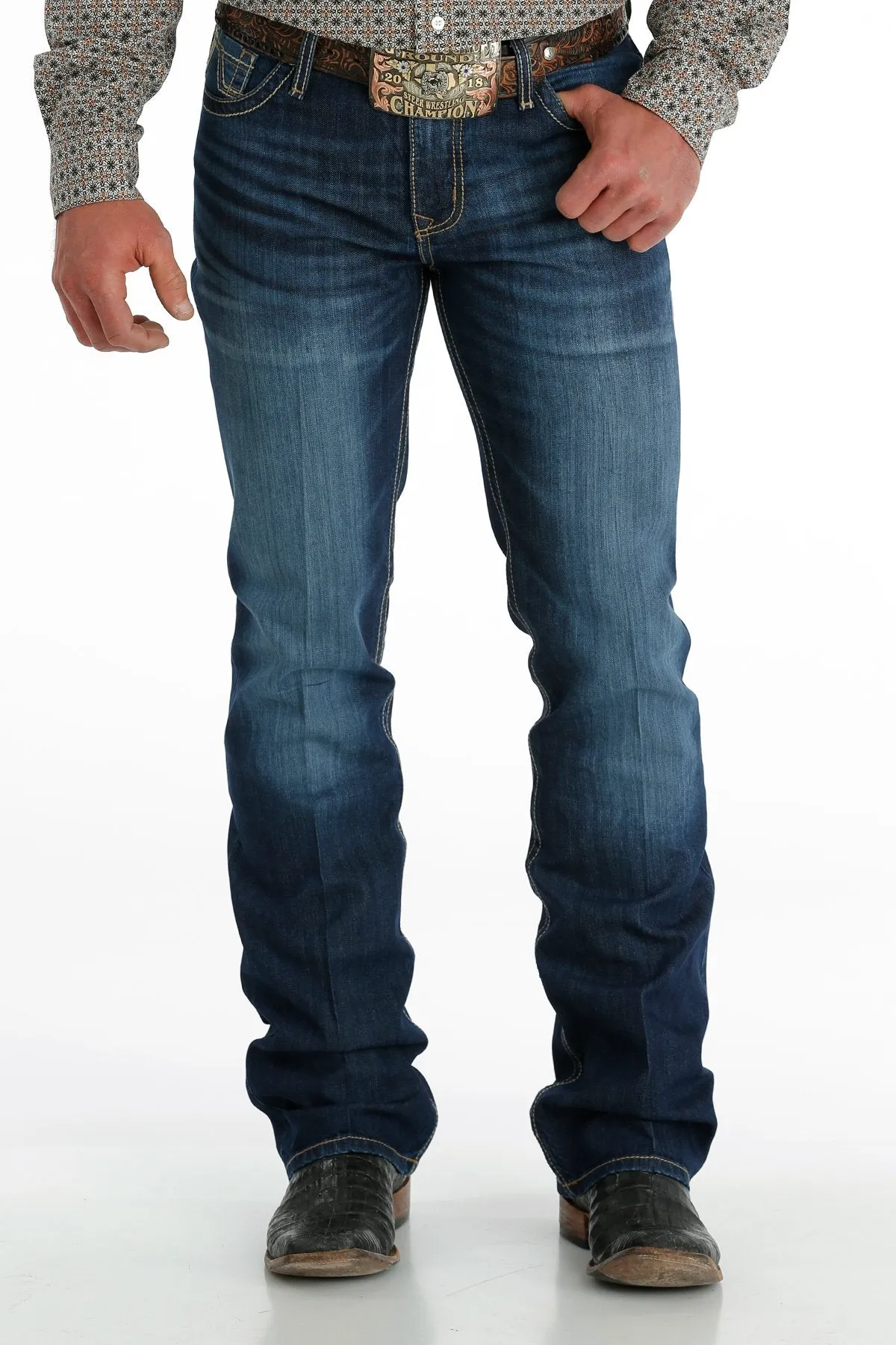 Cinch Mens Ian Slim Fit Jean - Rinse - MB58036001