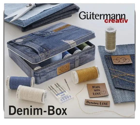 Coffret de 12 bobines fil jeans   accessoires .