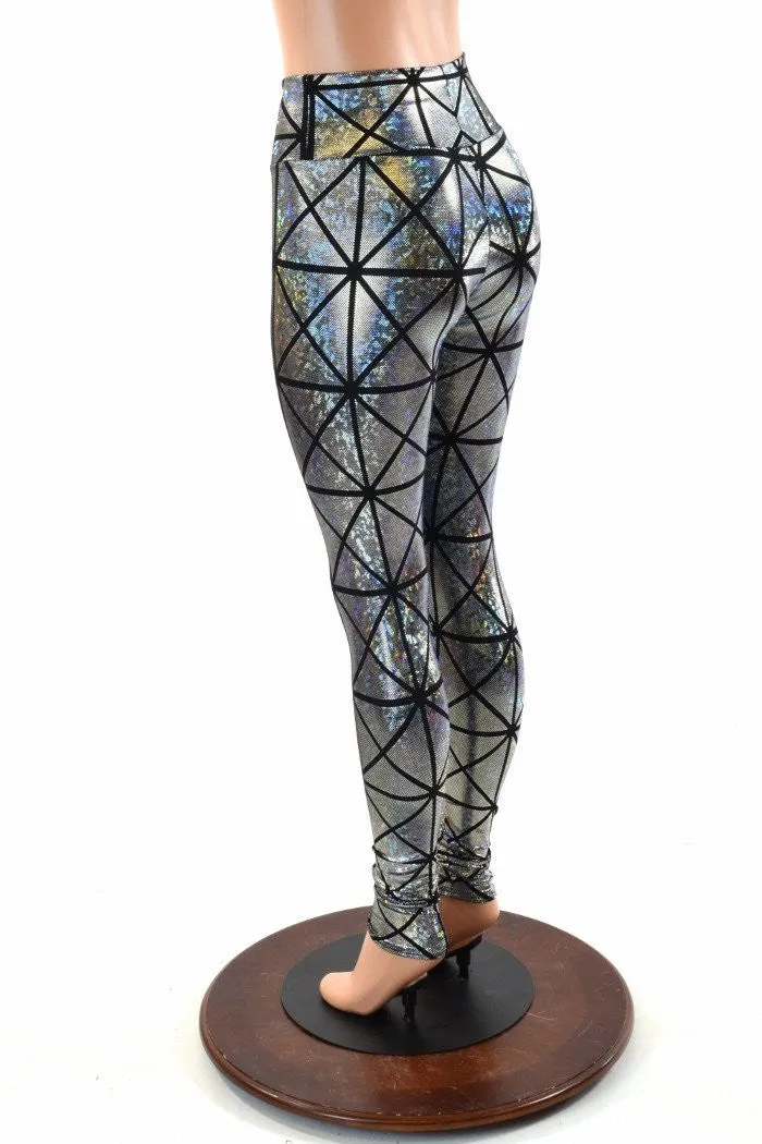 Cracked Tiles High Waist Leggings