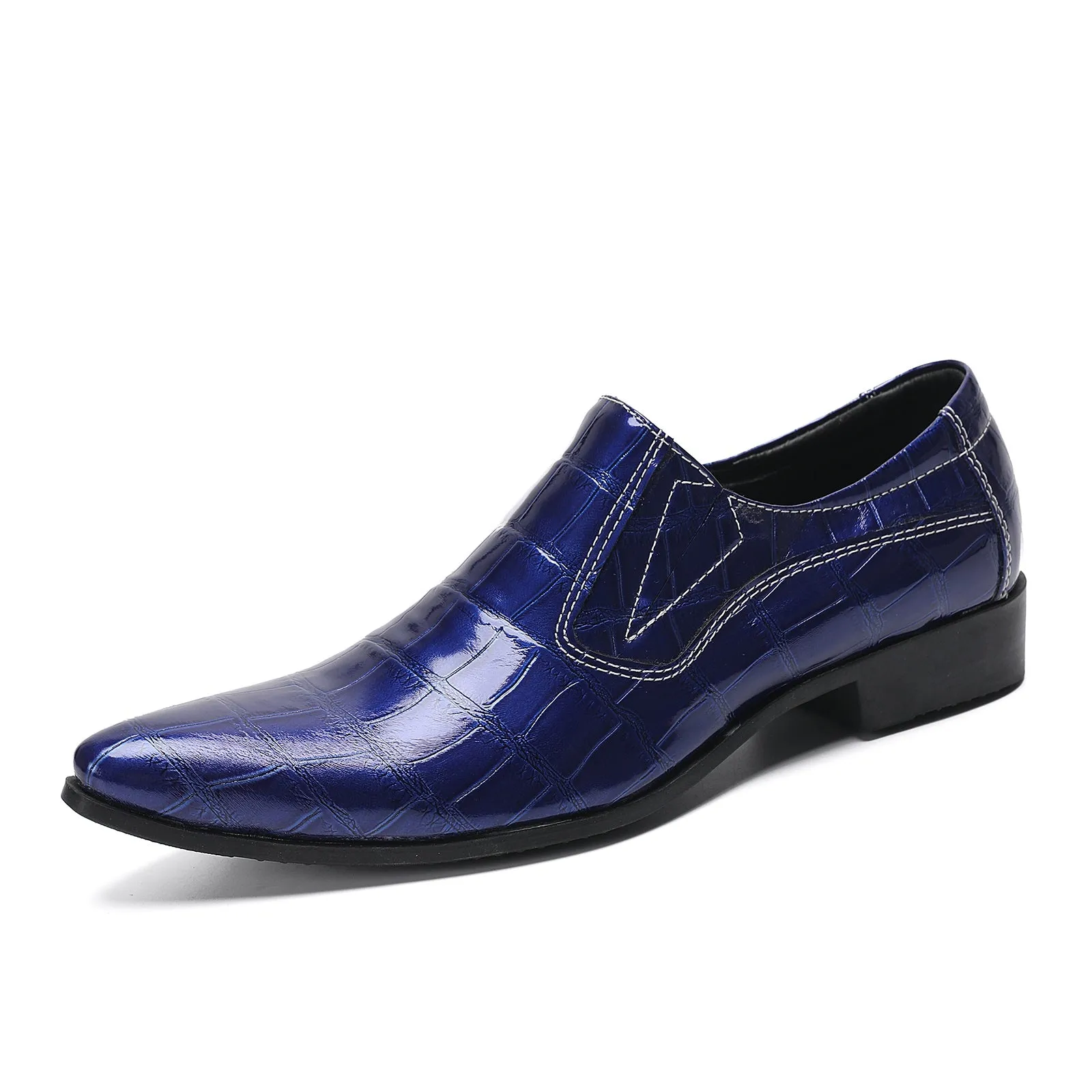 Crocodile Pattern Slip on Oxford for Men