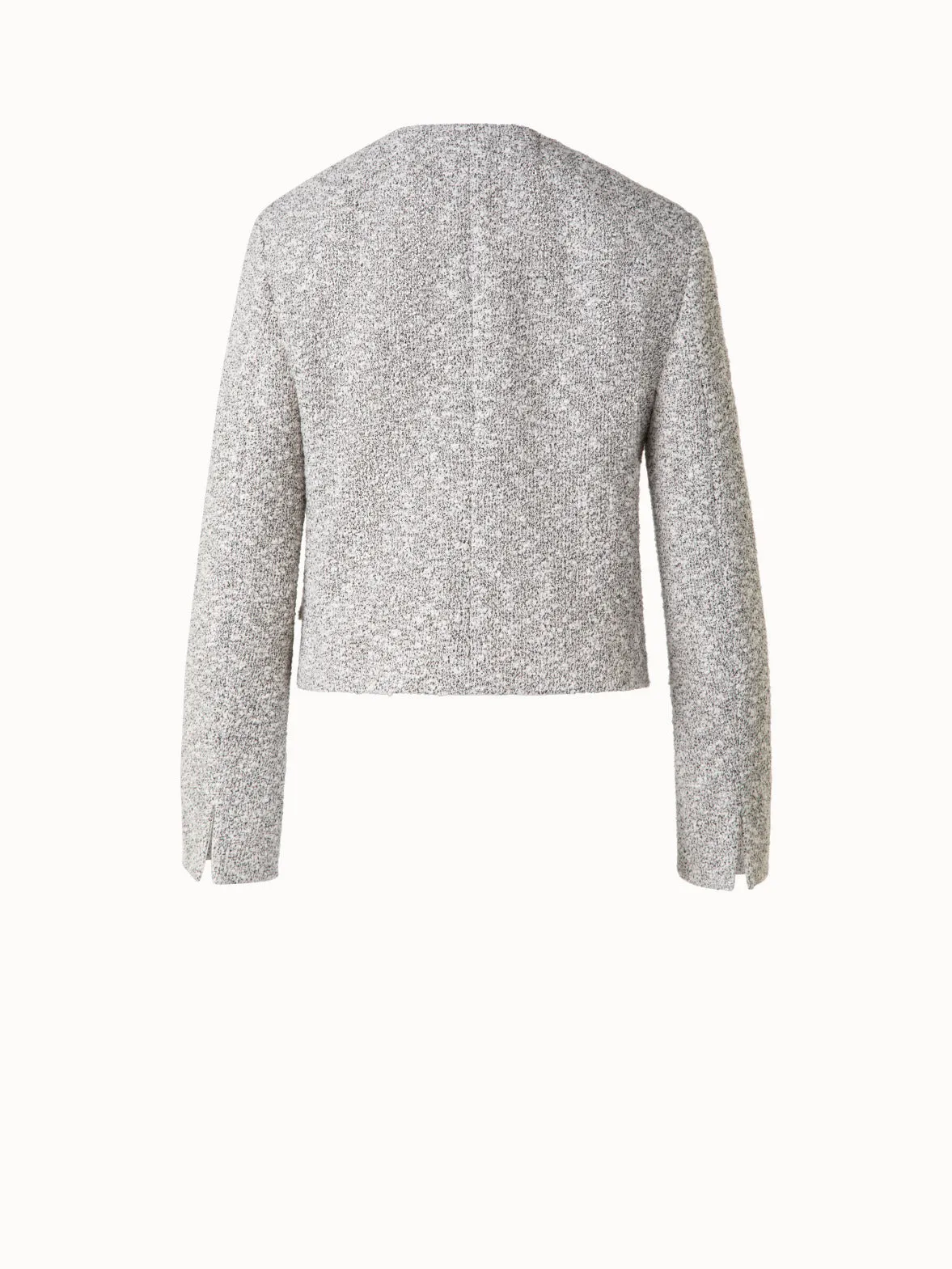 Cropped Bouclé Tweed Jacket