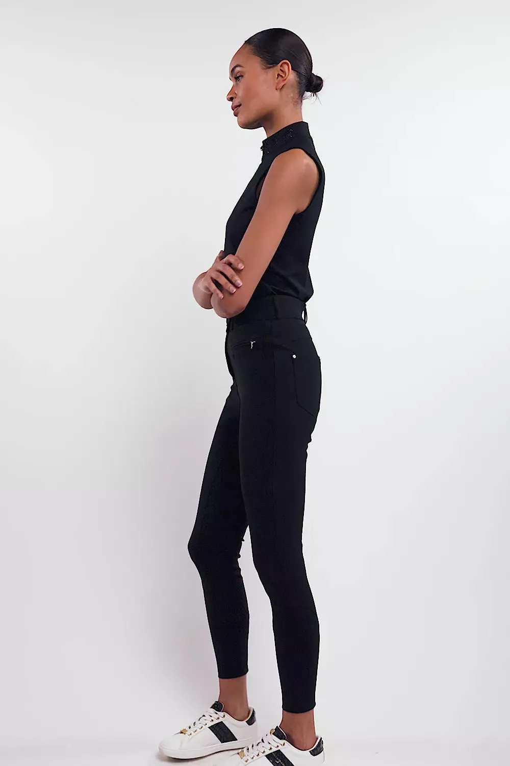 Crystal Sleeveless Base Layer (Black)