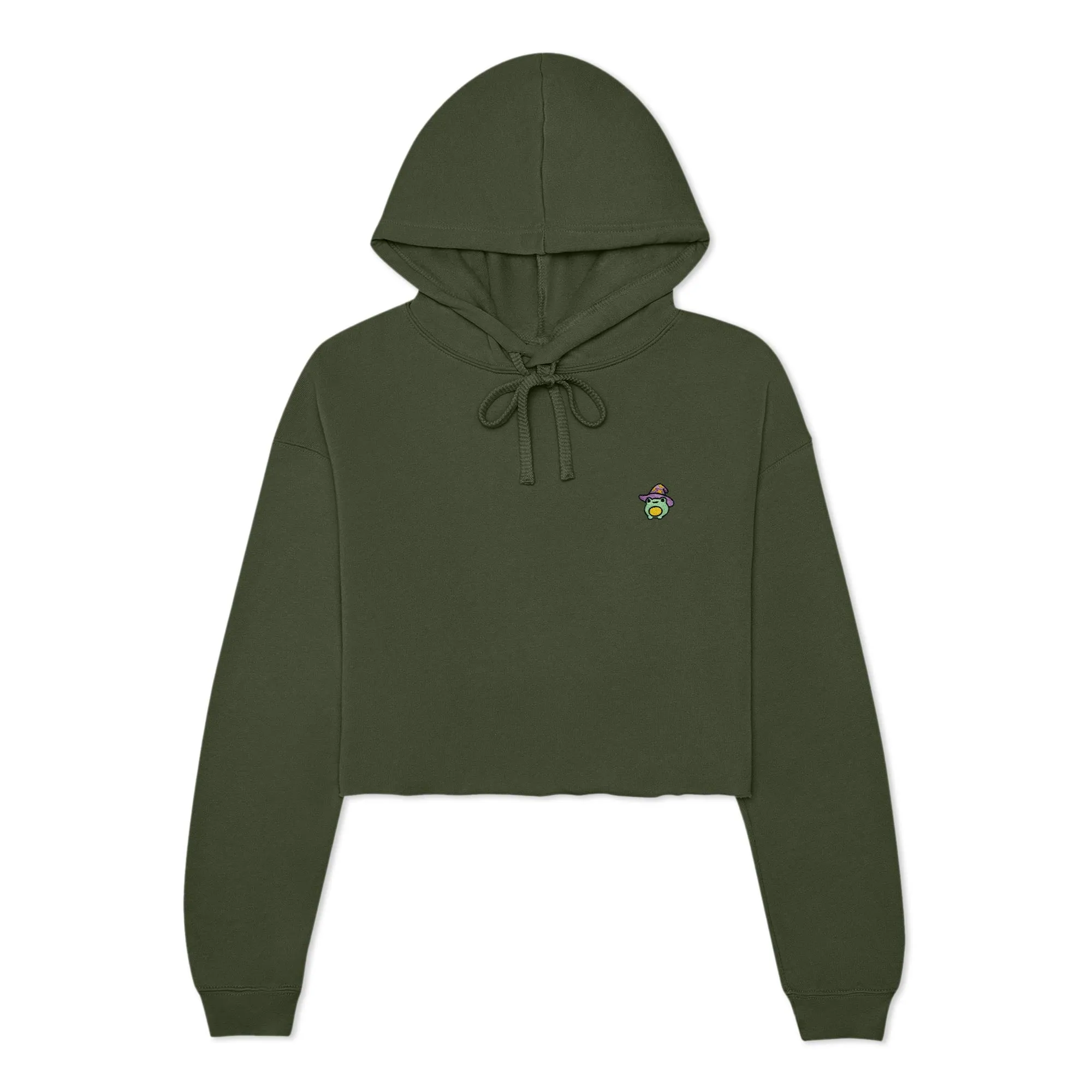 Dalix Sorcerer Frog Cropped Hoodie