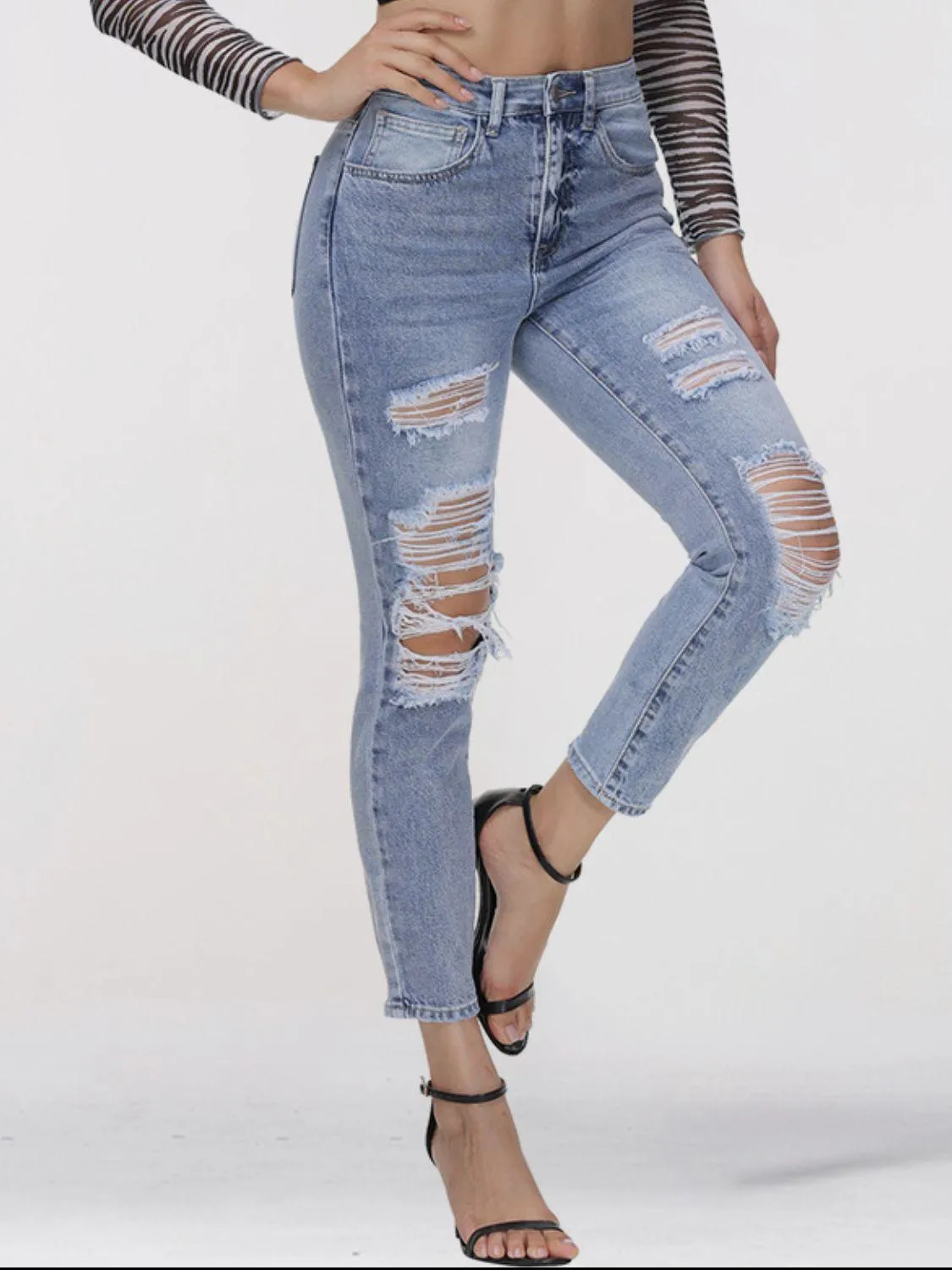 Distressed Skinny Jeans