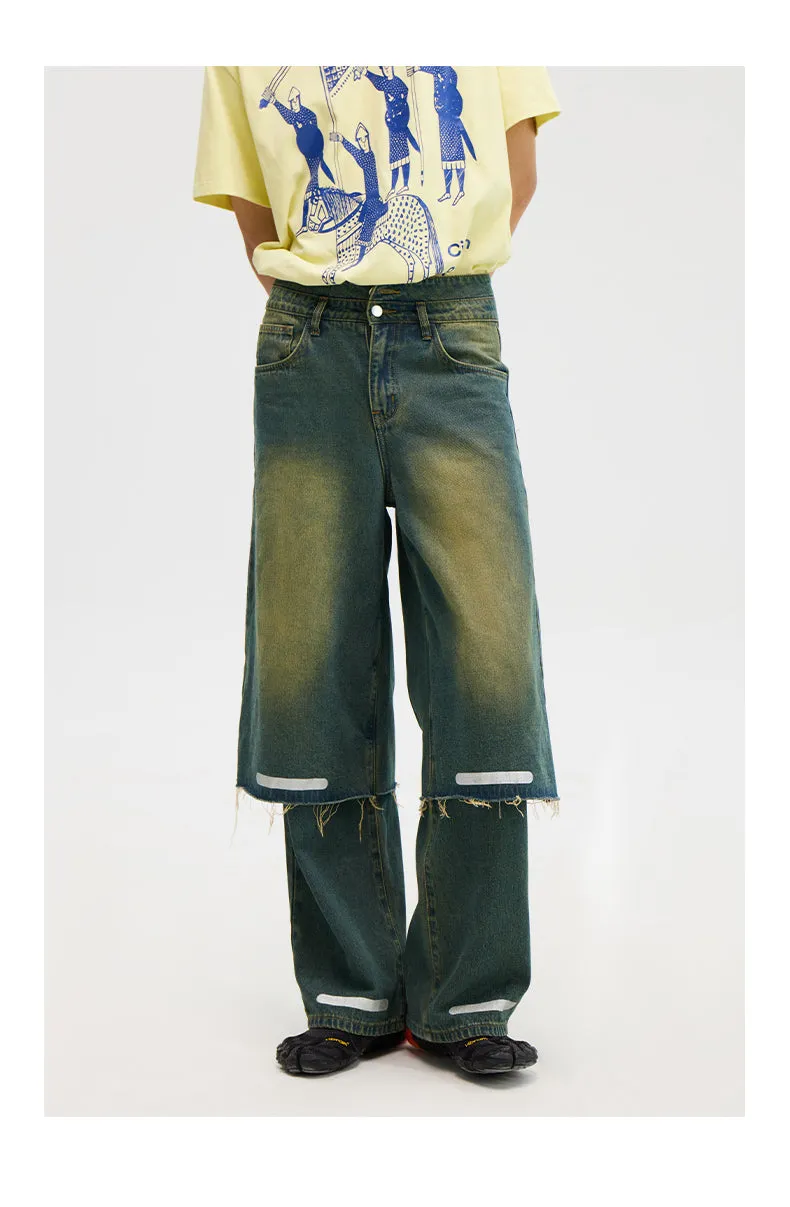 Double Layer Retro Jeans