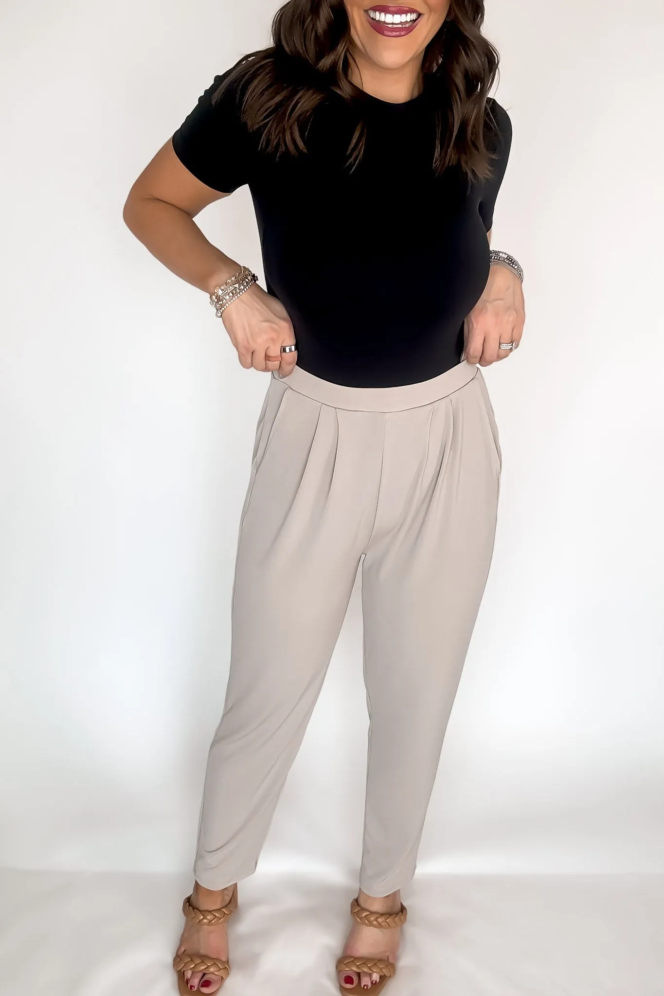 Dress It Up Ash Mocha Stretch Dress Pants