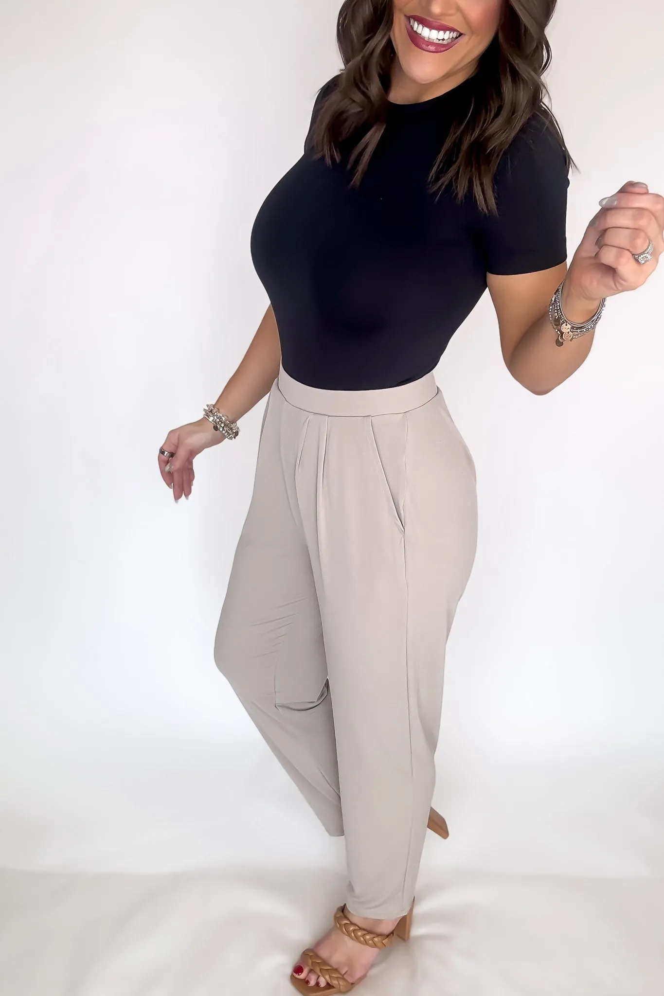 Dress It Up Ash Mocha Stretch Dress Pants