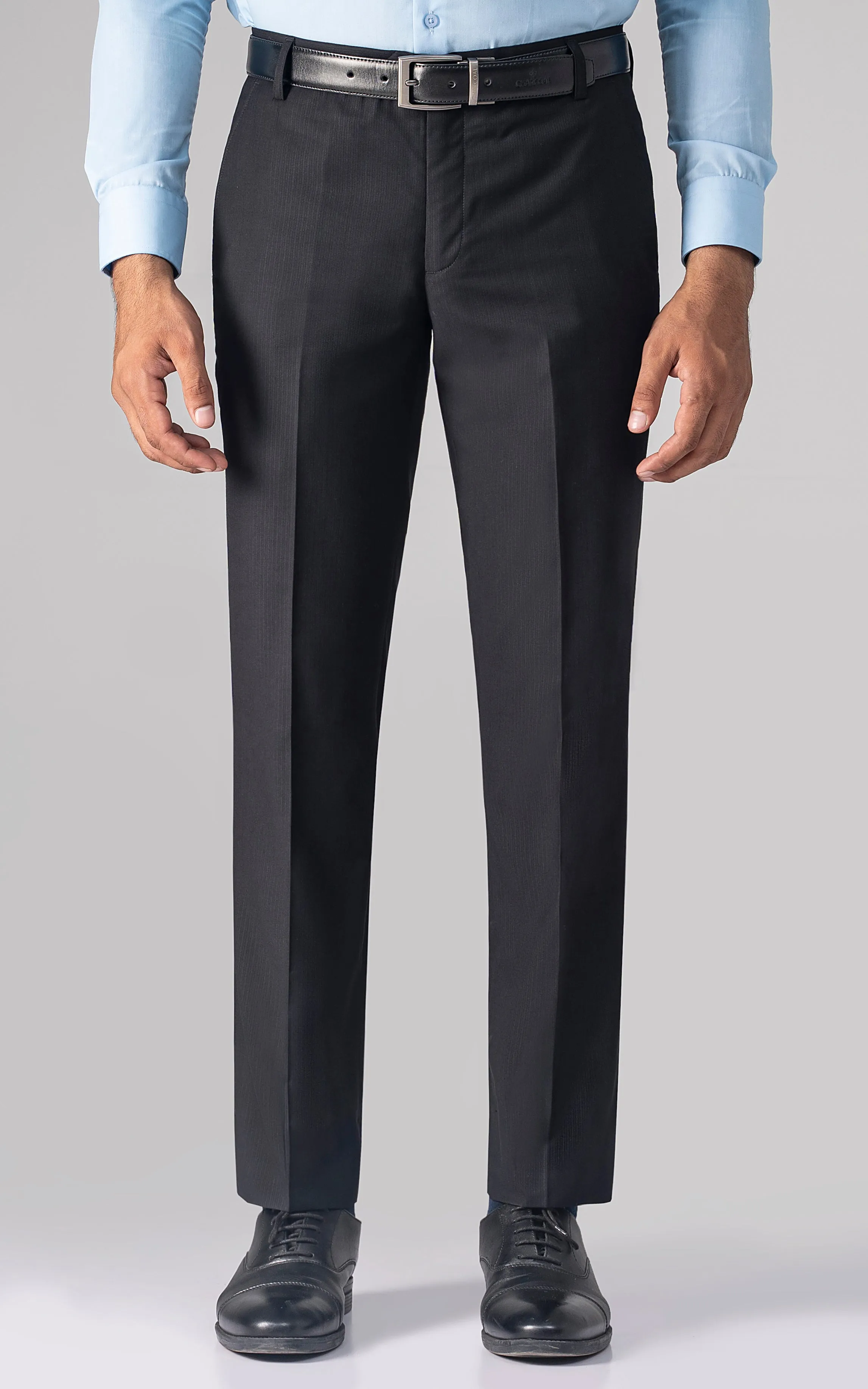 DRESS PANT BLACK SELF