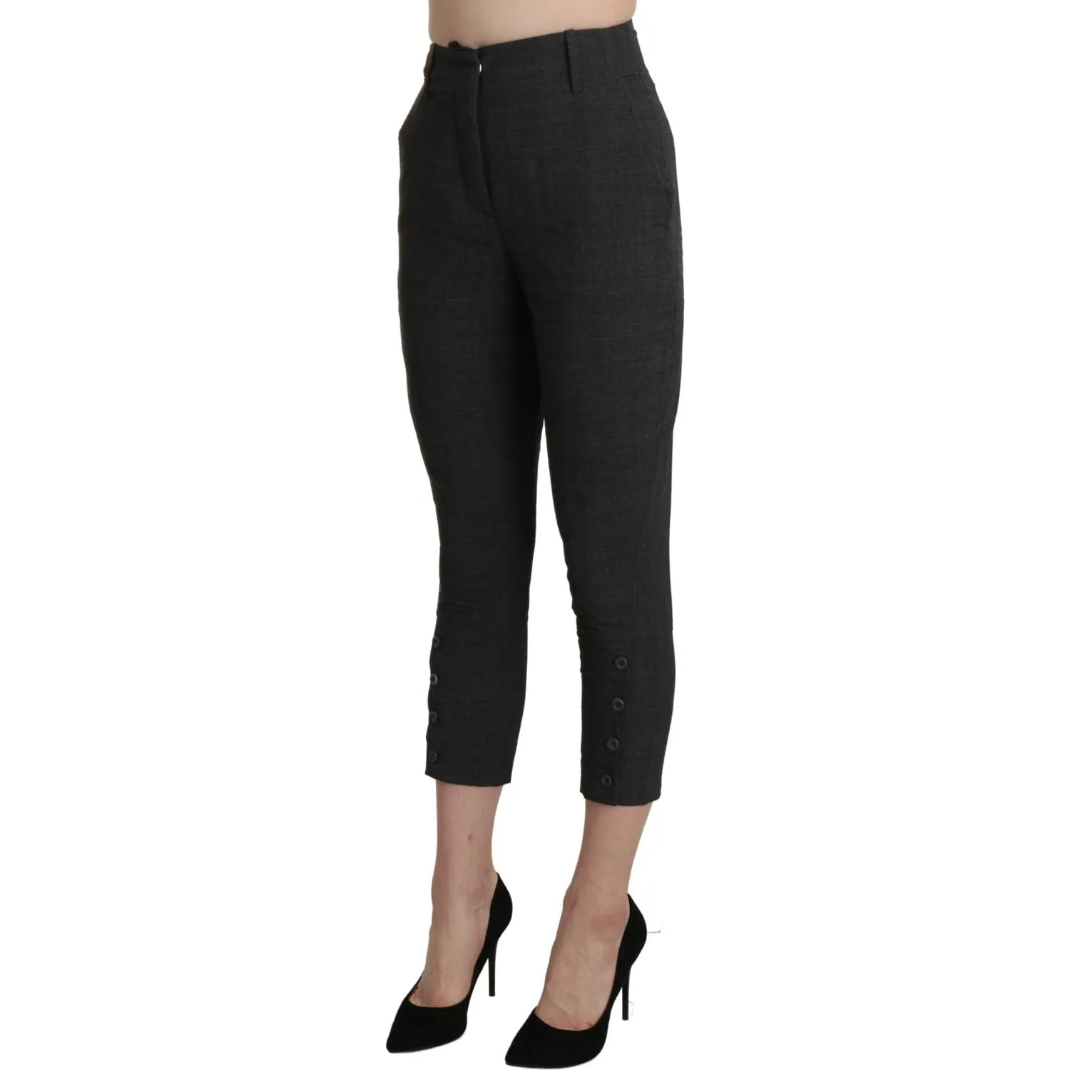 Ermanno Scervino Chic High Waist Capri Cropped Pants