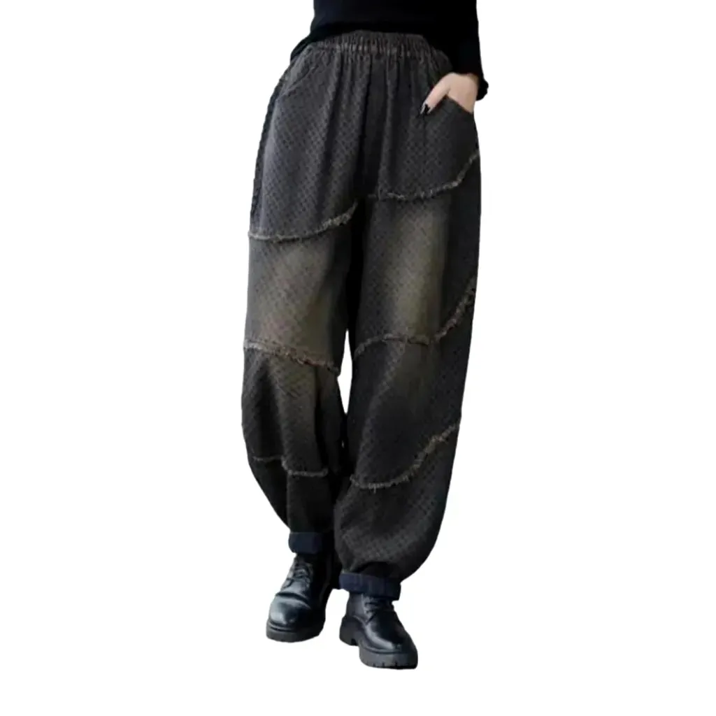 Fashion vintage denim pants for ladies