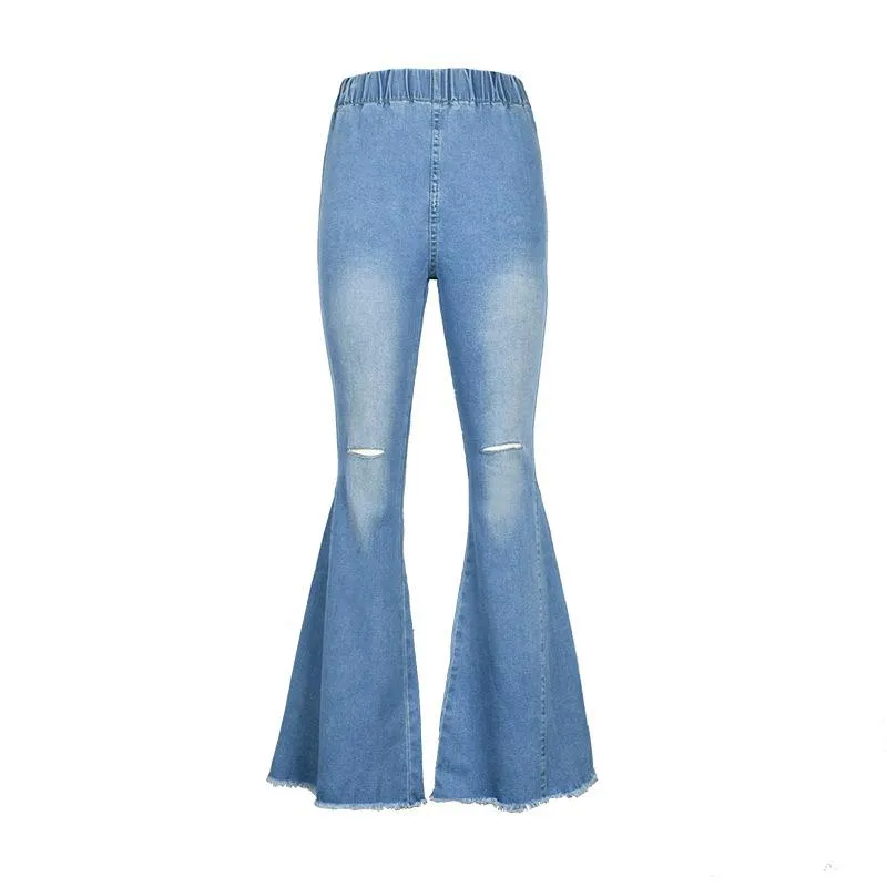 Flare Leggings Sexy Denim Trousers Pants