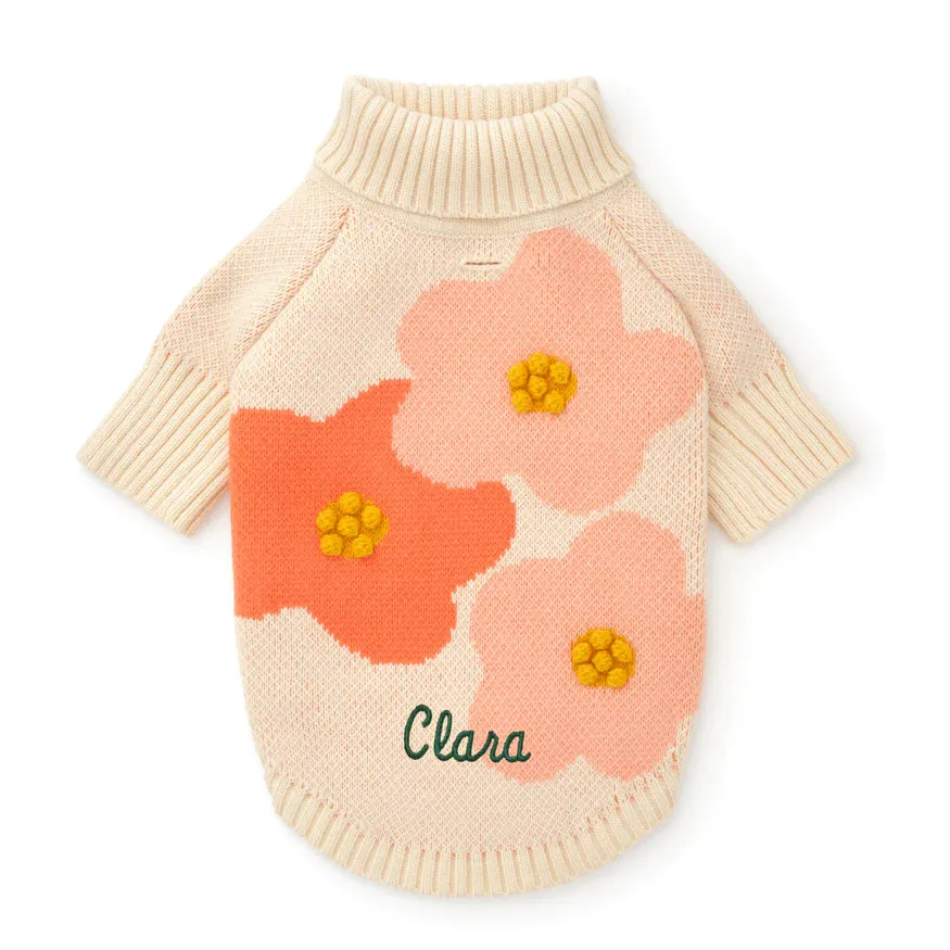 Foggy Dog In Bloom Spring Dog Sweater