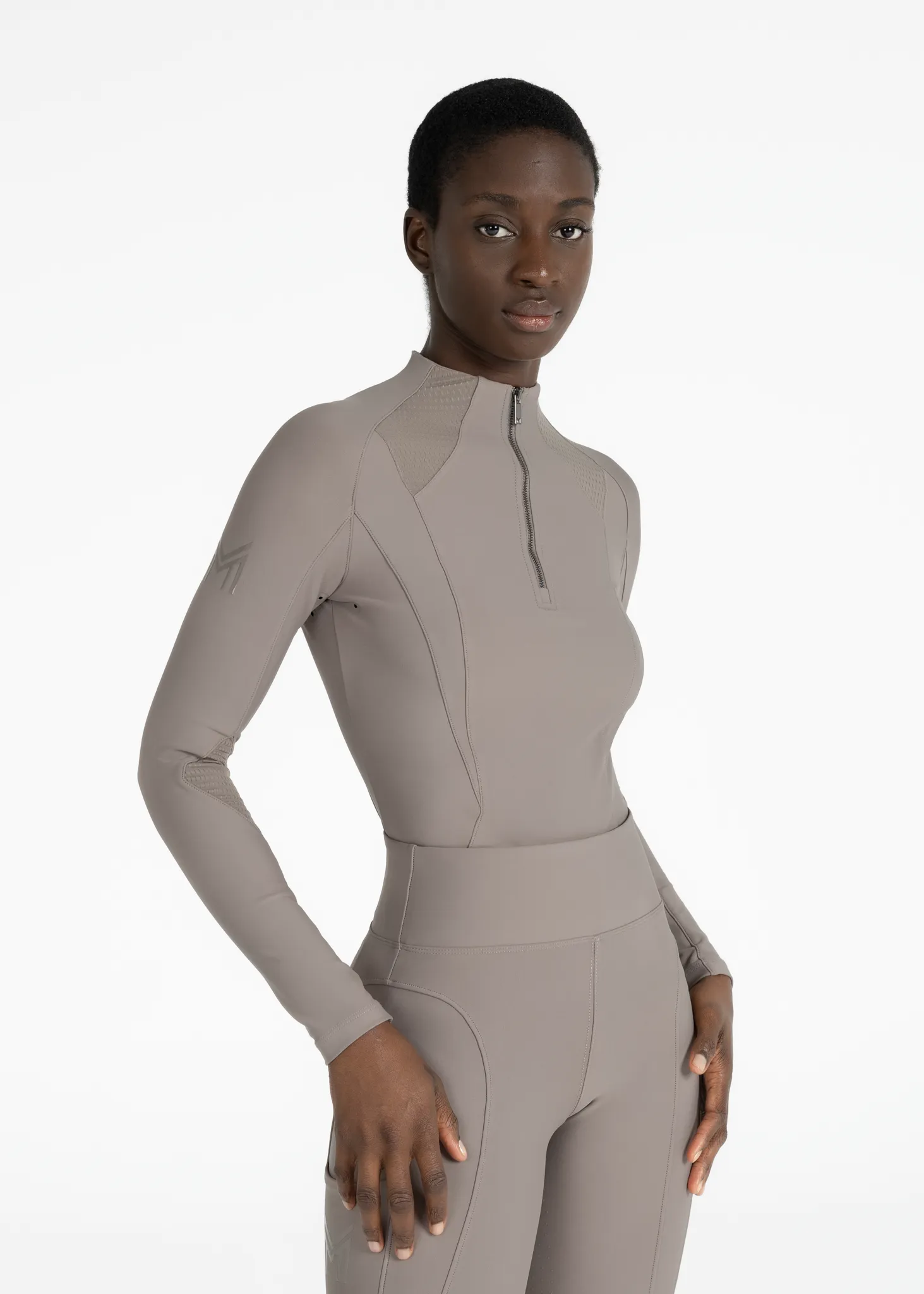 Frame Long Sleeve Base Layer (Taupe)